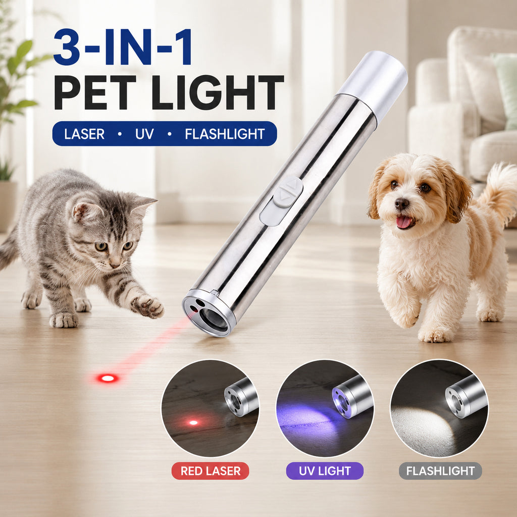3 in 1 Pet Laser Pointer For Cats & Dogs Cat Laser Pointer USB Rechargeable - Image 2