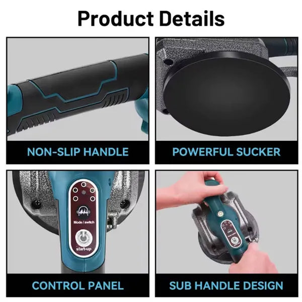Tile Vibrator Concrete Vibration Plate For Tiling Compatible With Makita 18V - Image 2