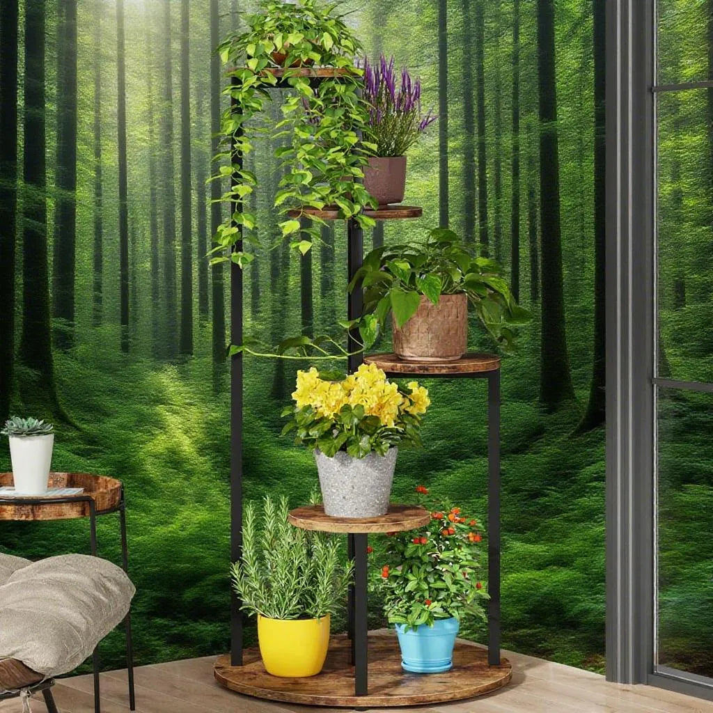 flower stand plant dog car in use lifestyle