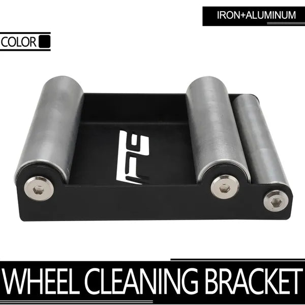 Motorcycle Wheel Cleaning Stand With Motorcycle Bike Cleaning Brush Kit - Image 4