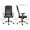 Ergonomic Office Chair with Thick Padded Headrest Mesh Computer Desk Chair