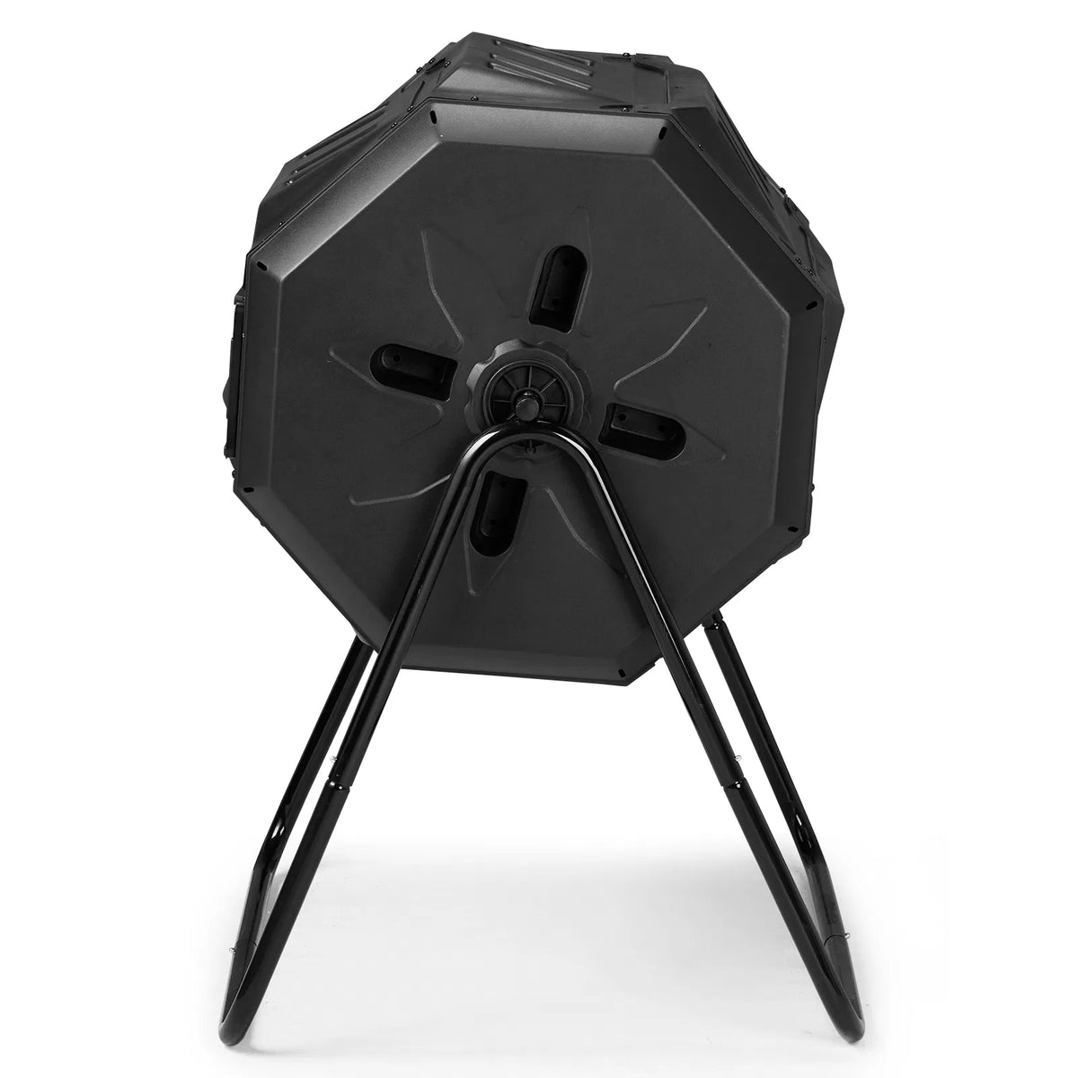 Outdoor Compost Tumbler Dual Chamber Outdoor Tumbling Composter Dual Rotating - Image 4