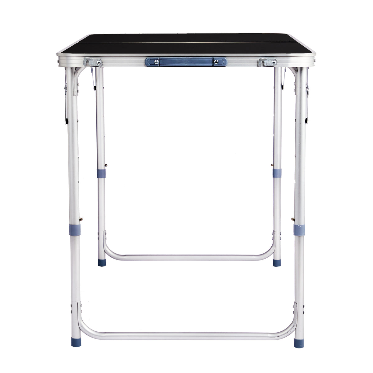 4-Foot Black Aluminum Folding Table