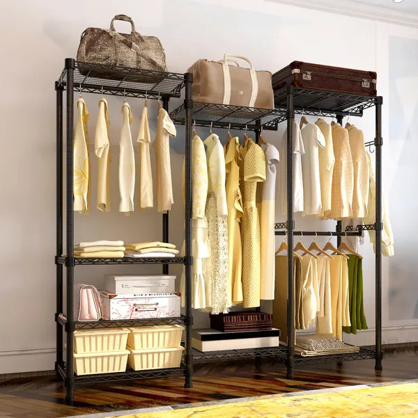 Wire Garment Rack Heavy Duty Clothes Rack Closet Organizer Metal Garment Rack - Image 2