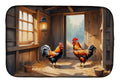 Chickens in the Coop Dish Drying Mat Absorbent Dish Drying Mat Pad for Kitchen