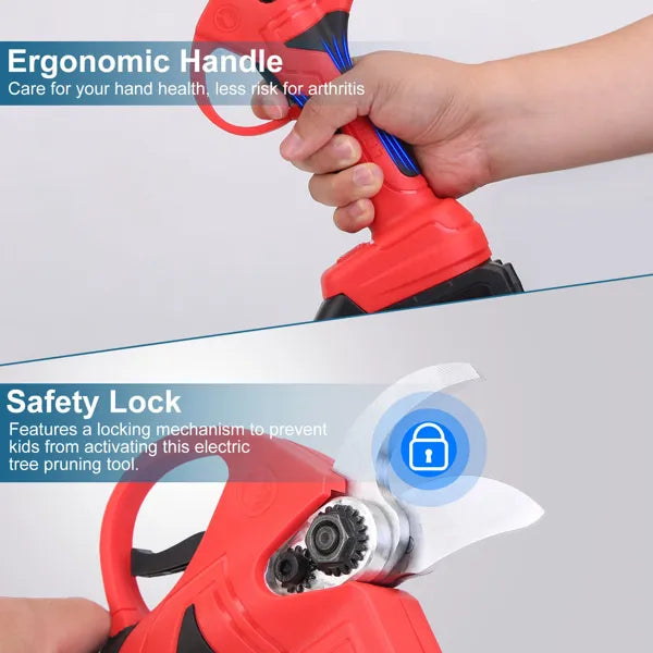 21v electric pruning shears cordless product angle 8