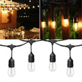 10M String Lights Outdoor 110V Hanging Patio Lights With 10 E27 Sockets Warm