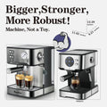 20 Bar Professional Espresso Machine With Milk Frother Single & Double Shot