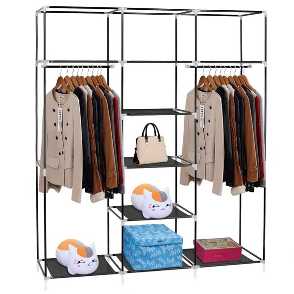 portable clothes closet non woven in use lifestyle