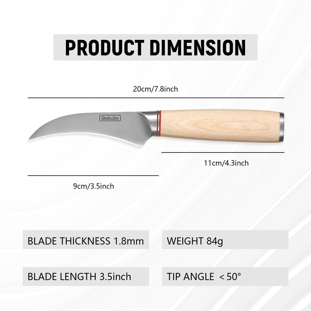 Vegetable Cleaver Japanese Cleaver 6.5 Inch Chopping Knife High Carbon - Image 4