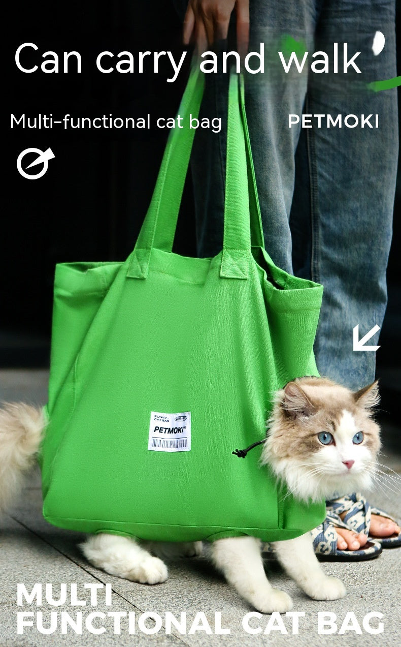 Large Capacity Pet Cat Bag Multifunctional Breathable Dog Canvas Carrier Bag - Image 5