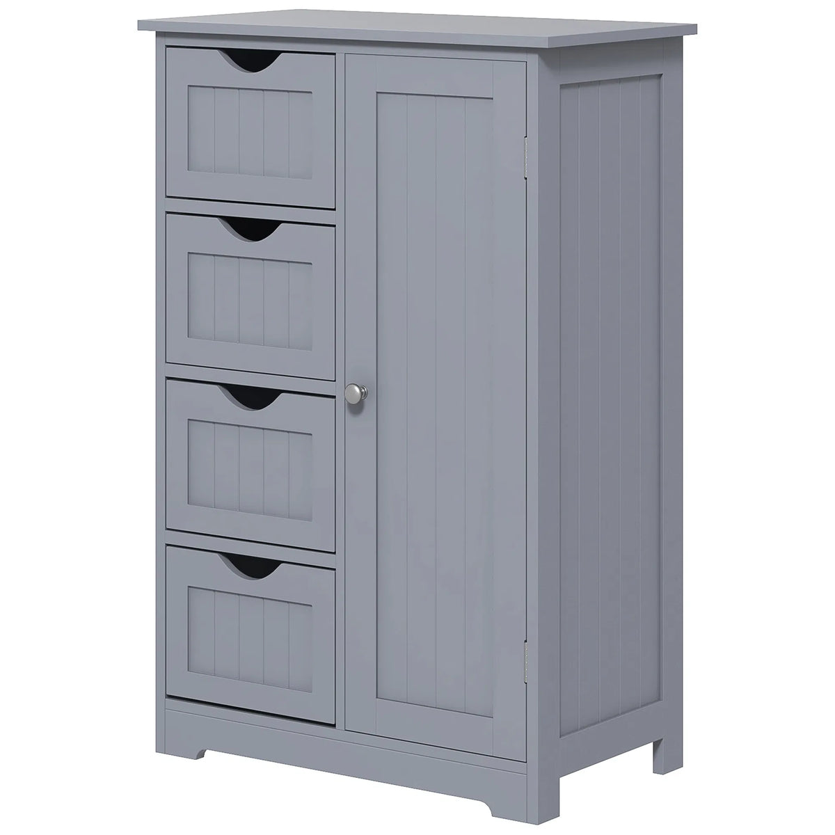 Bathroom Storage Cabinet Floor Cabinet with Adjustable Shelf and 4 Drawers
