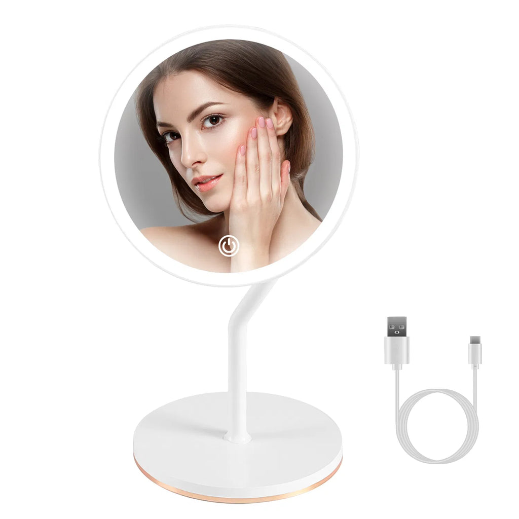 7.48In 5X Magnifying Lighted Makeup Mirror Dimmable Magnification Mirror With - Image 2