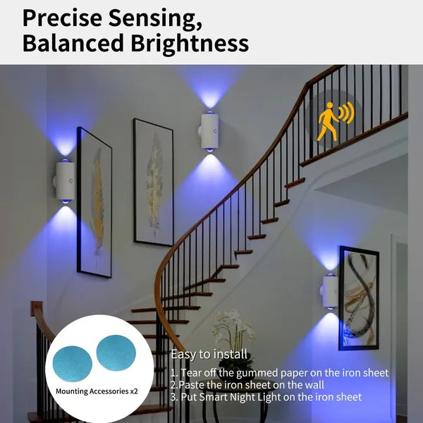 led motion sensor night light dimensions and features