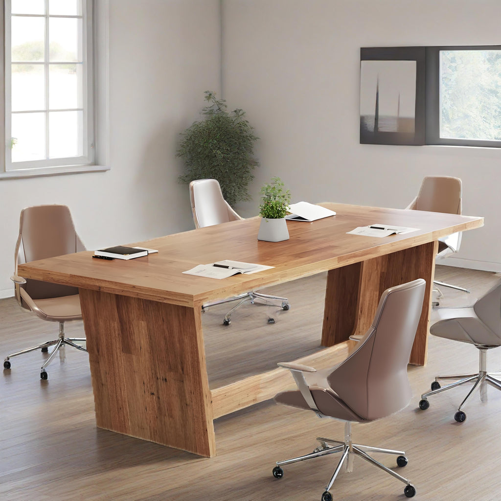 71in Walnut Executive Desk with Wide Work Surface