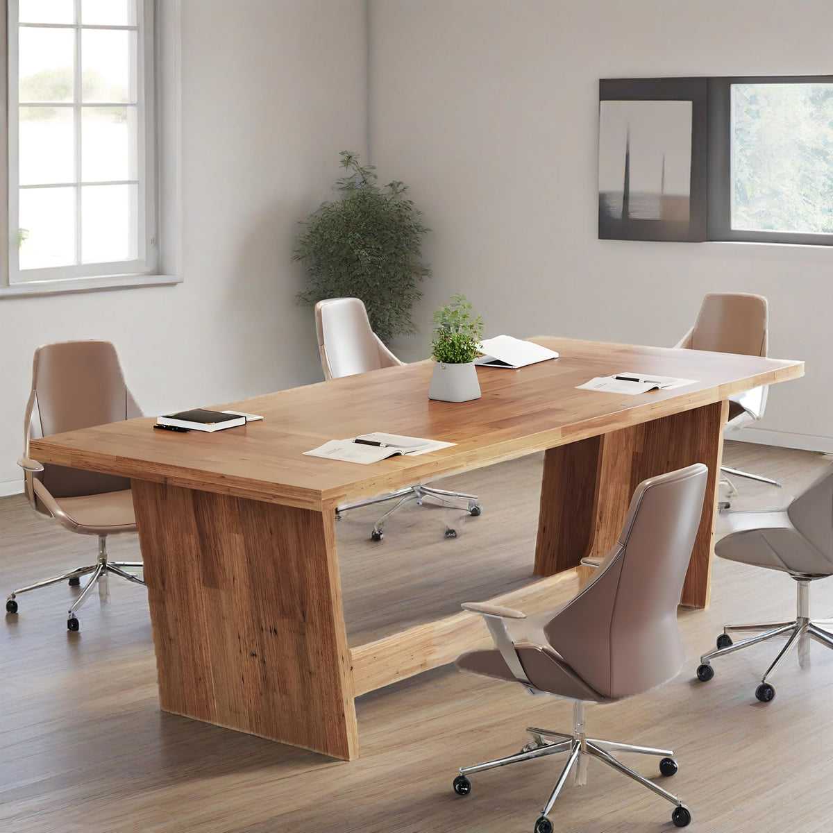 71in Walnut Executive Desk with Wide Work Surface