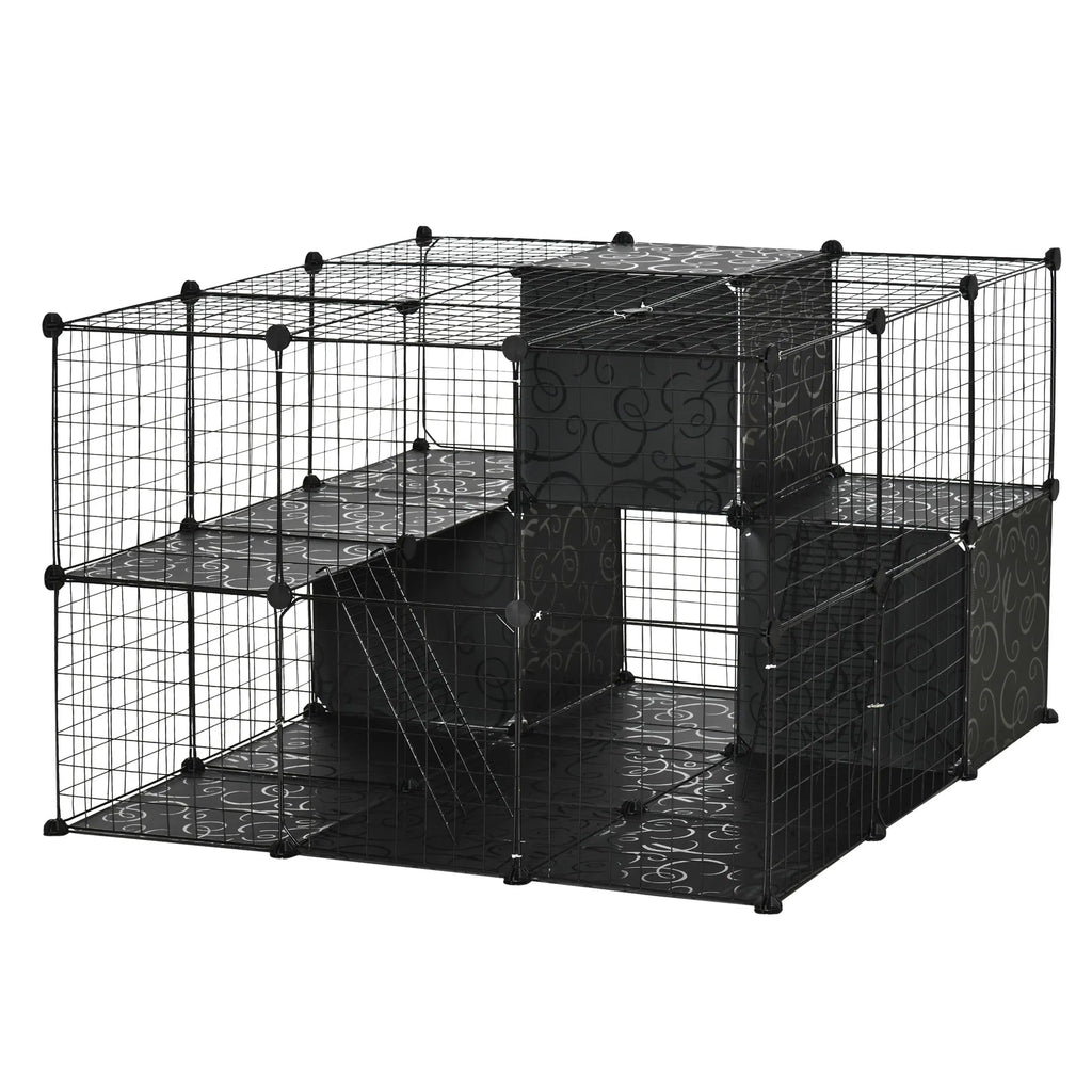 56 Panels Pet Playpen Small Animal Cage for Rabbit - Image 4