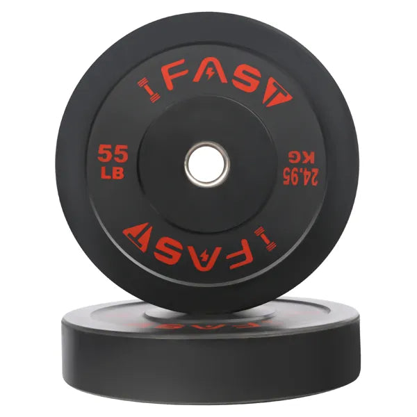 Olympic Weight Plates Rubber Bumper Plates 2 Inch Steel Add 55lb Bundle - Image 5