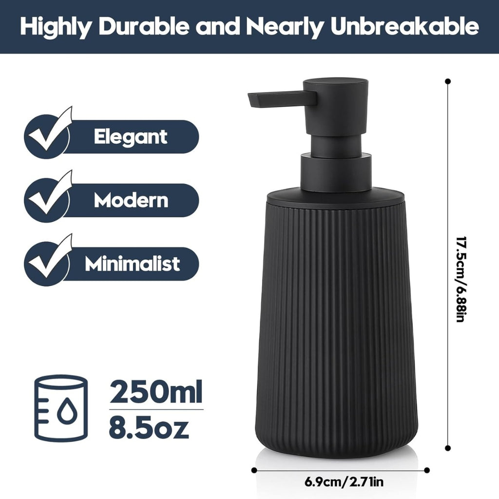 small soap dispenser for bathroom dimensions and features