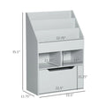 Kids Bookcase Multi Shelf Rack Organizer with Storage Drawer for Books for