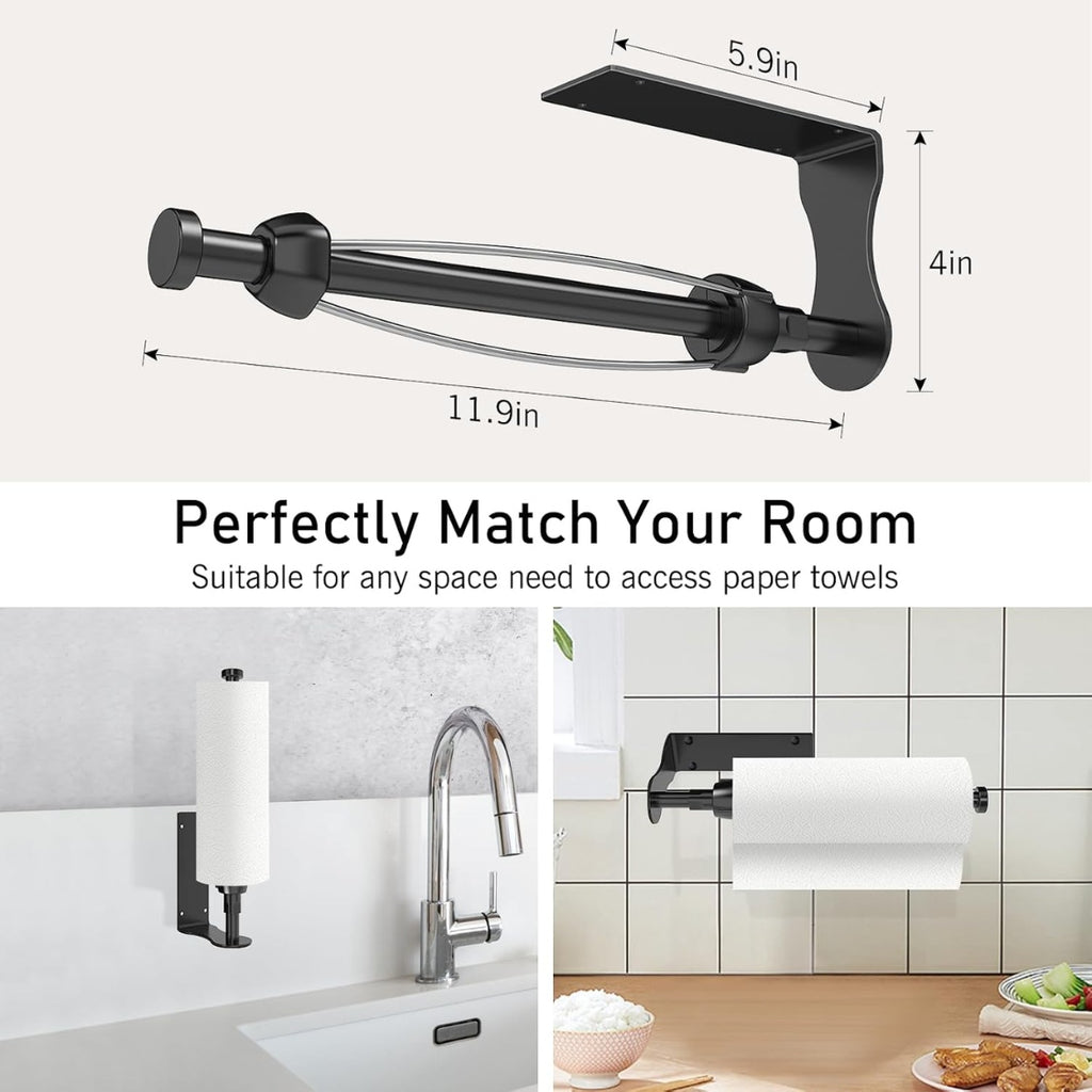black under cabinet paper towel product angle 6