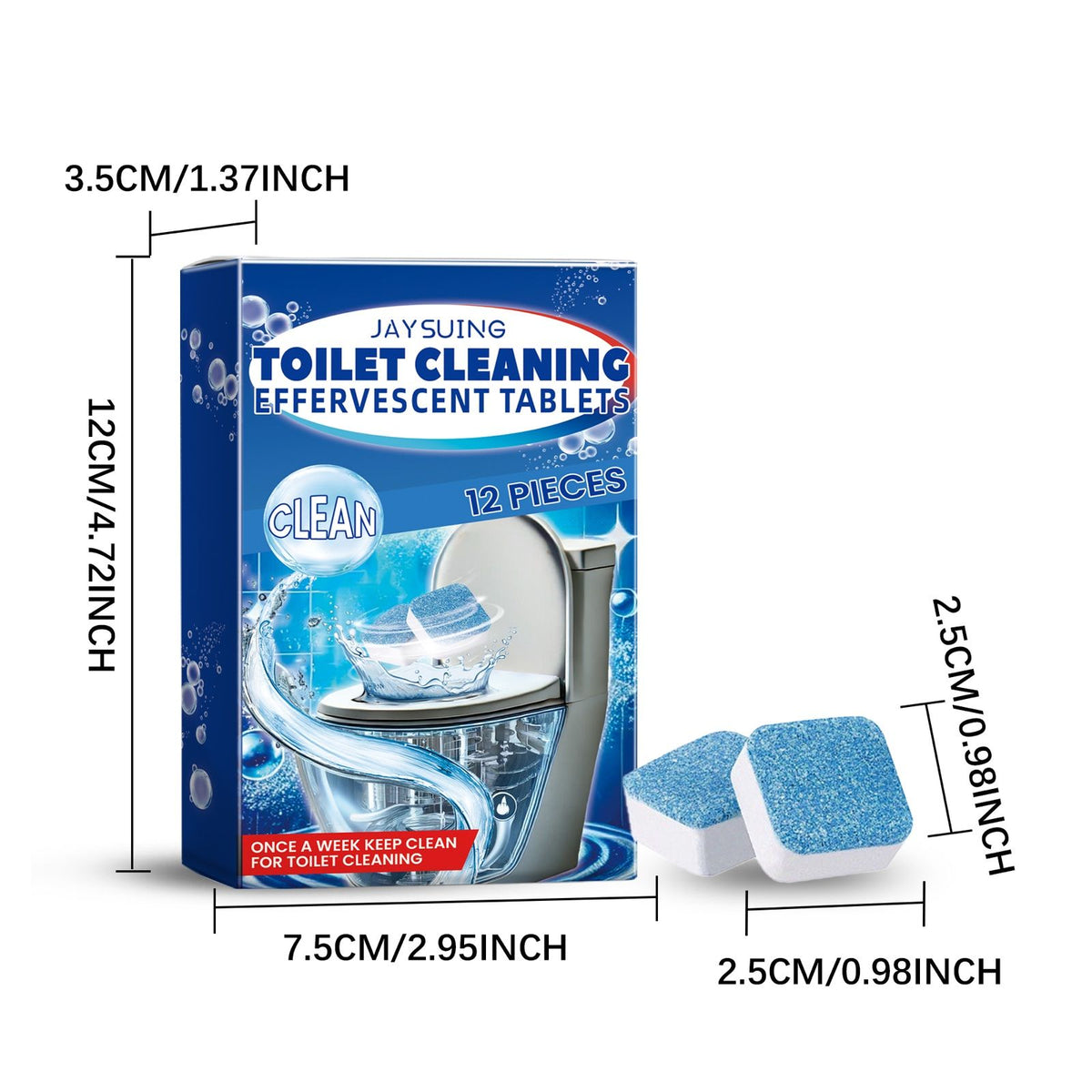 jaysuing toilet bowl cleaning tablets detail and structure