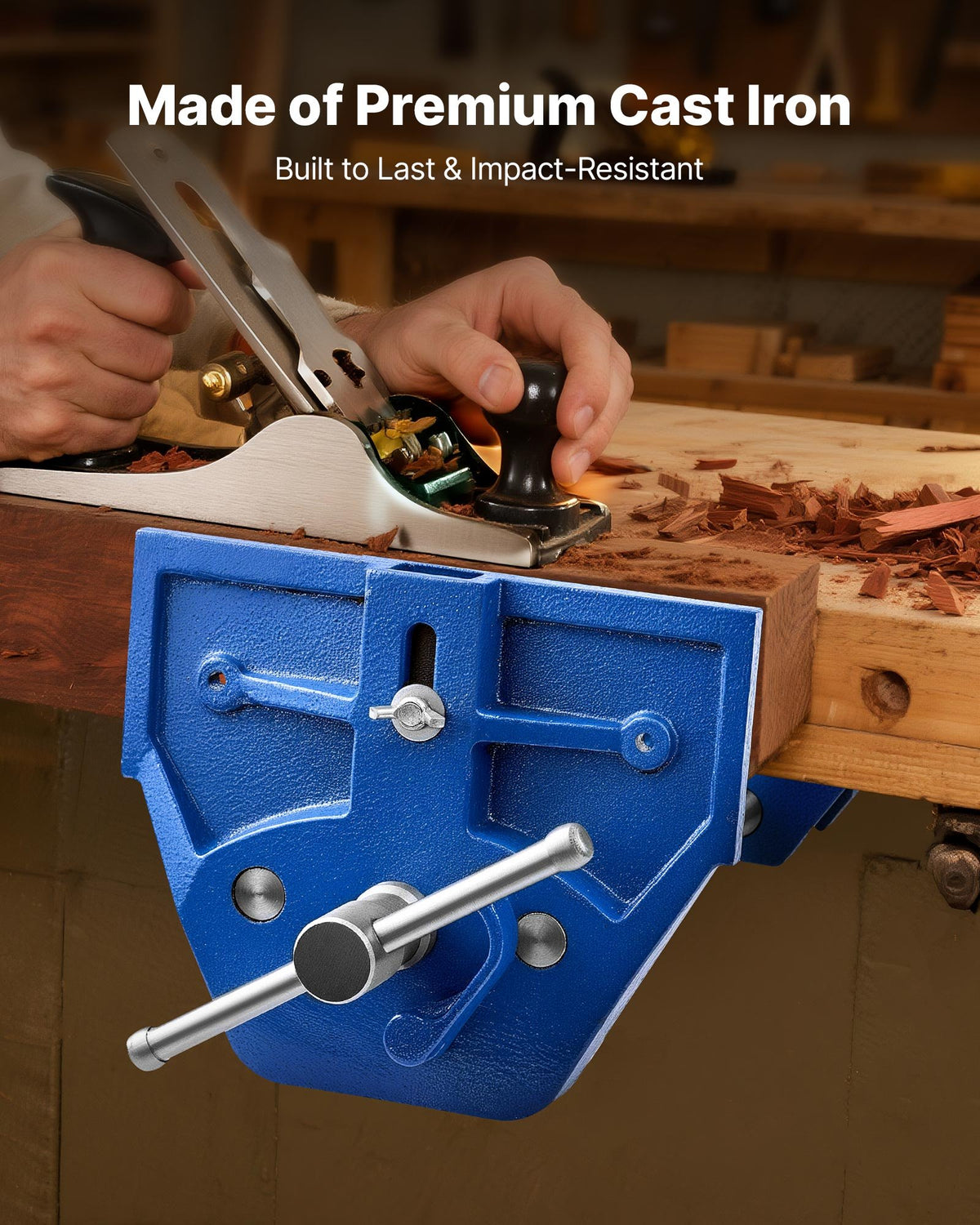 Woodworking Vise 7 Inch Jaw Width Quick Release Wood Bench Max Opening - Additional Product View 5