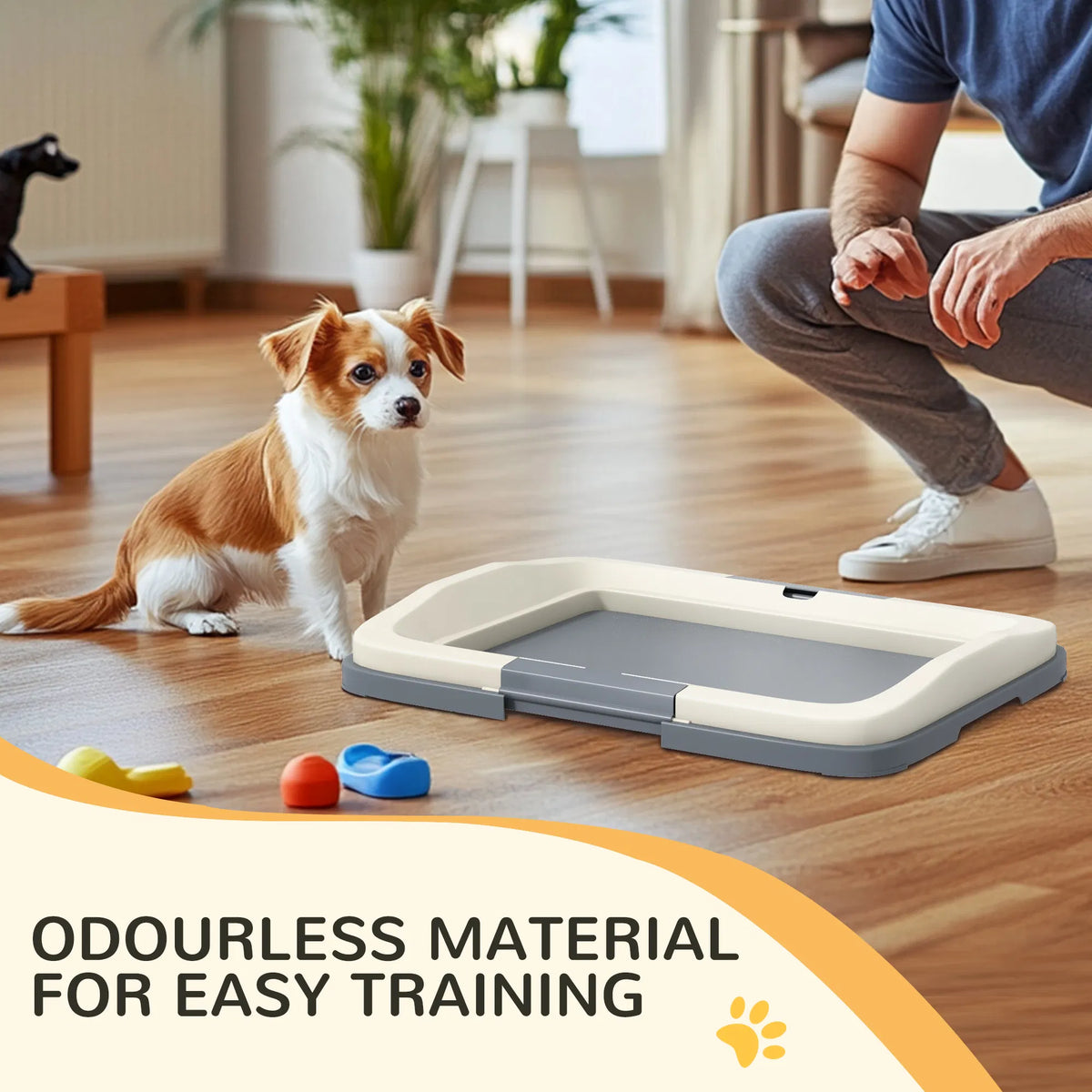 18" x 13" Pee Pad Holder Dog Potty Tray for Indoor Outdoor Easy to Clean Dog