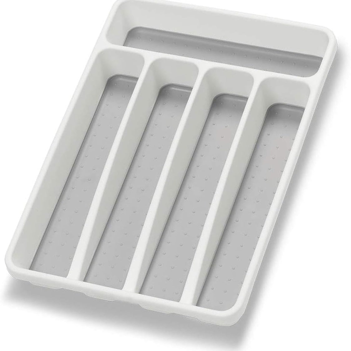 compartment white silverware organizer plastic dimensions and features