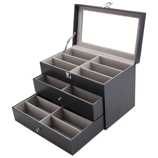 glasses and sunglasses storage display dimensions and features