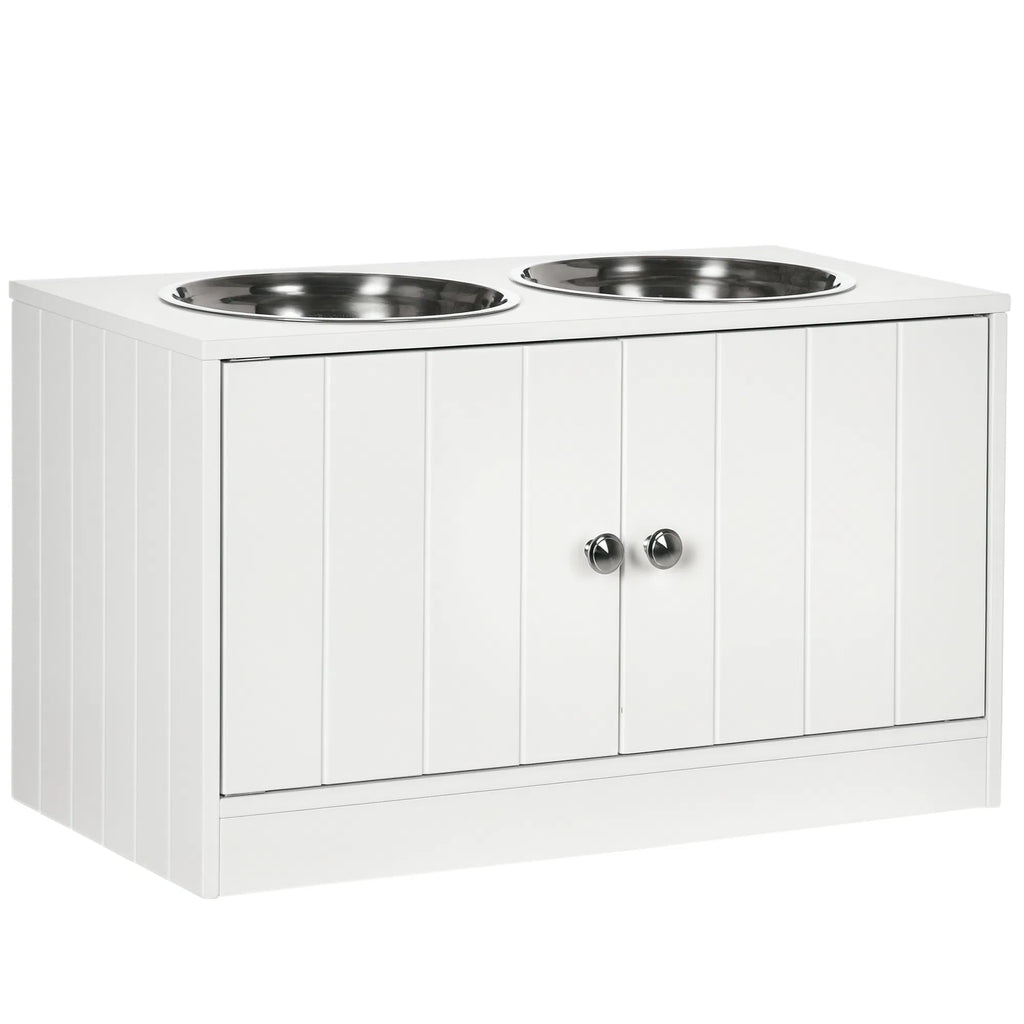 Elevated Dog Bowls for Large Dogs Pet Feeding Station with Stand Storage 2 - Image 2