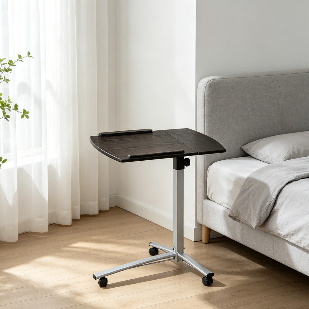 Multifunctional Lifting Computer Desk Medical Adjustable Tilt Overbed Bedside - Image 2