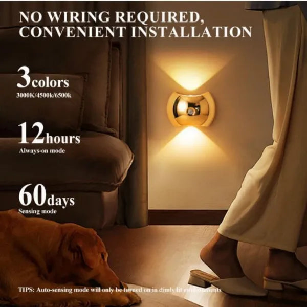 led indoor wall light with in use lifestyle