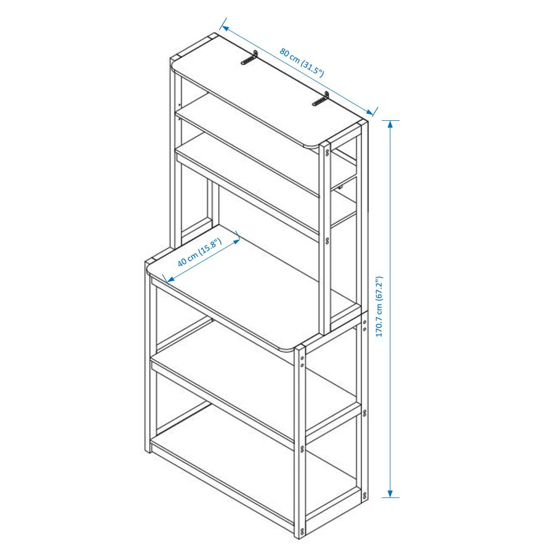 Level Packer Rack For Kitchen Cabinets Coffee Bars Shelves Microwave Racks - Additional View 10