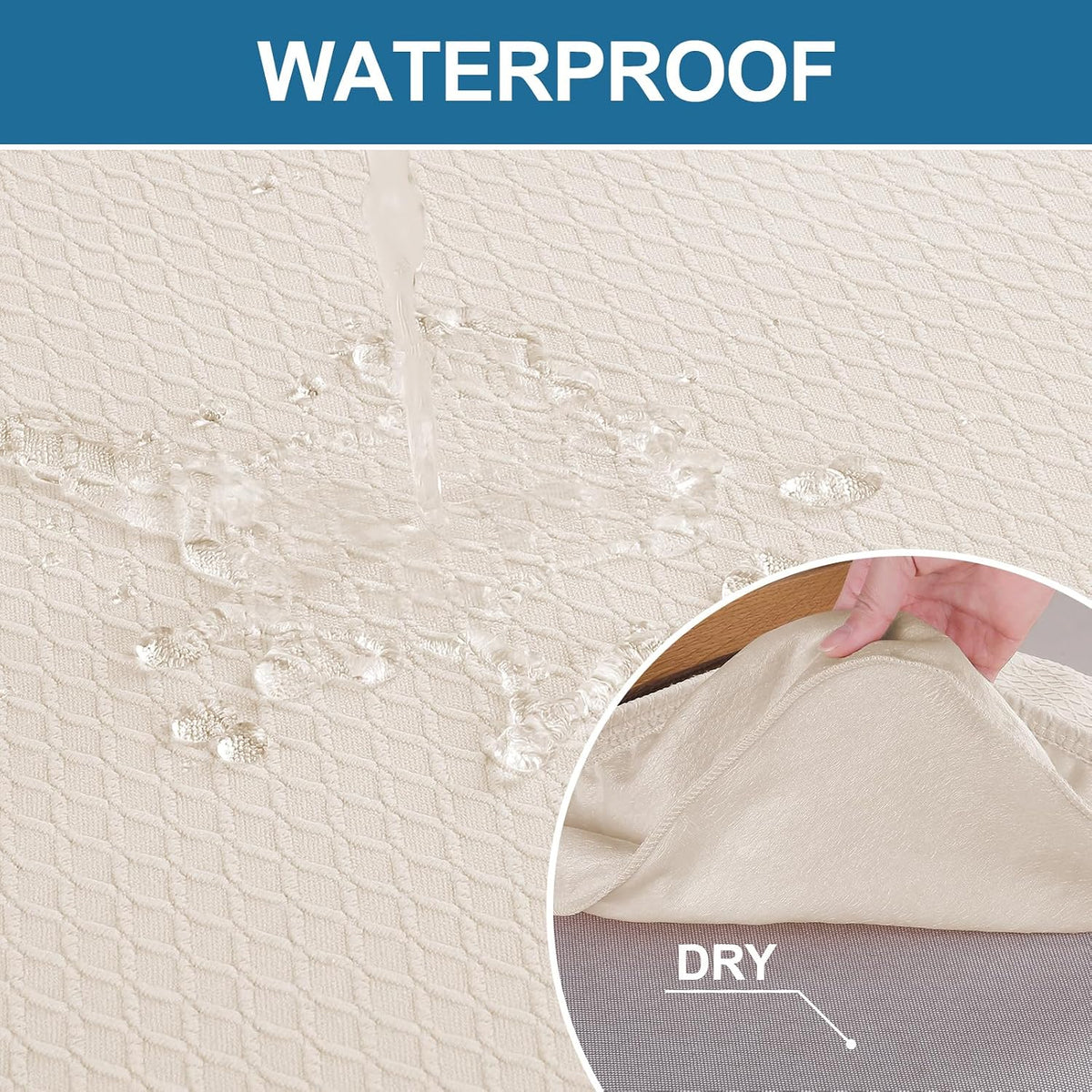 Waterproof Dining Chair Seat Covers Set Of Protective Washable For Room