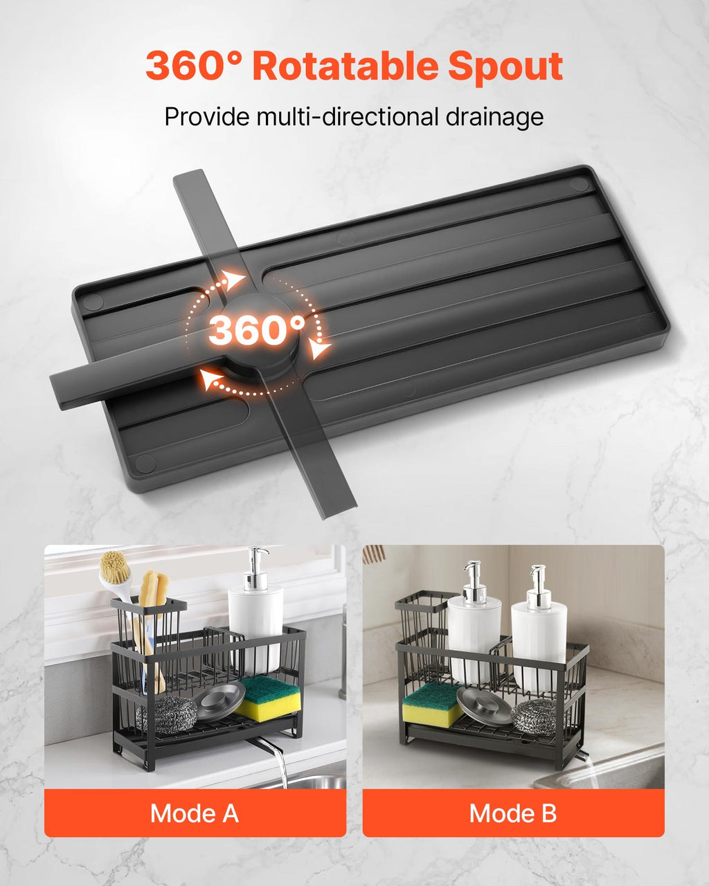 kitchen sink caddy organizer sponge product angle 6