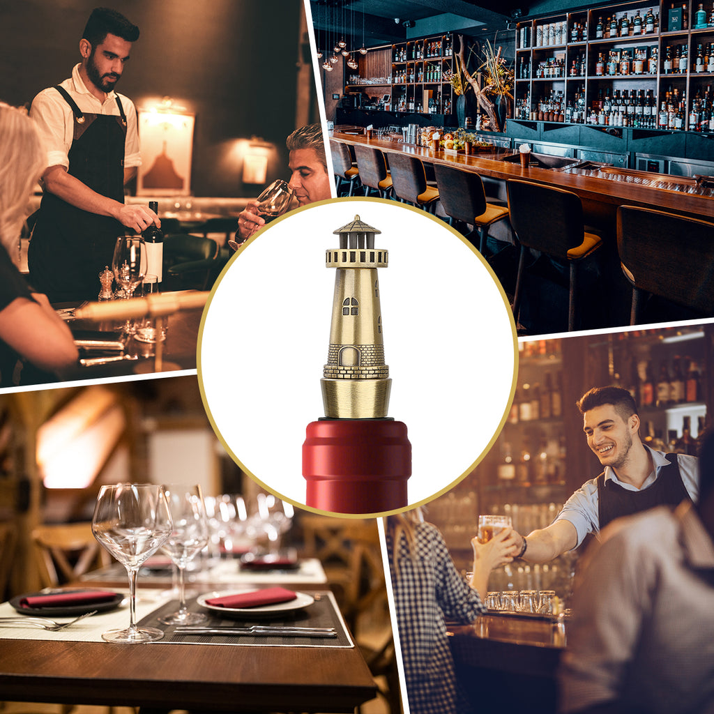 Creative Lighthouse Wine Stopper Seals The Aroma Of Wine Protects - Image 5