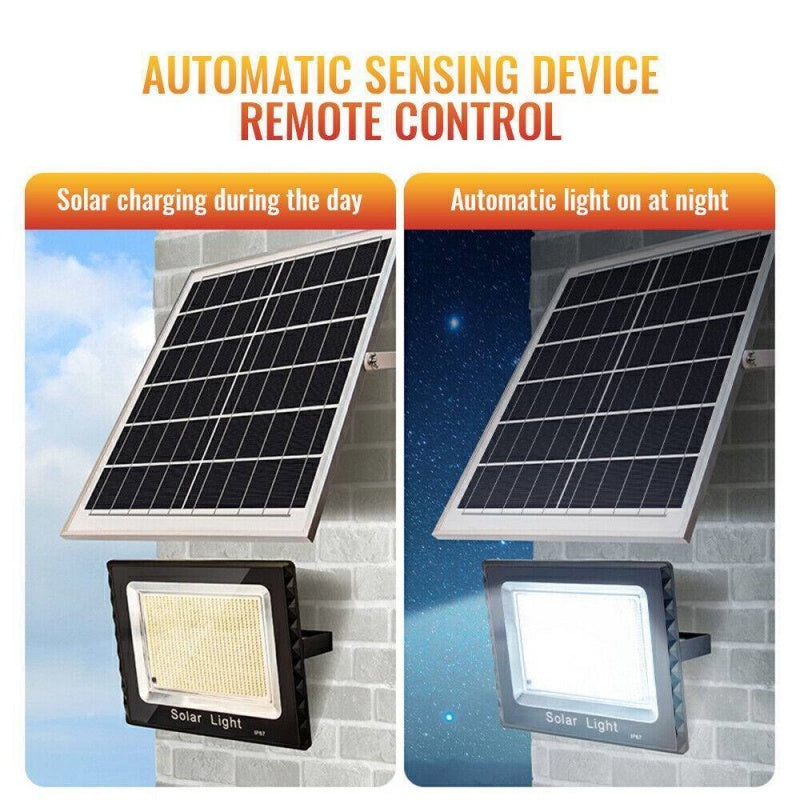 3200 Ft2 Solar Street Light Dusk To Dawn Garden Working Spotlight Flood Lamp UK - Image 4