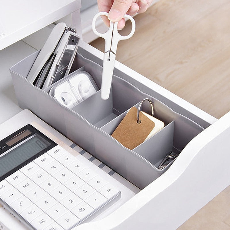 stackable divided-grid storage drawer