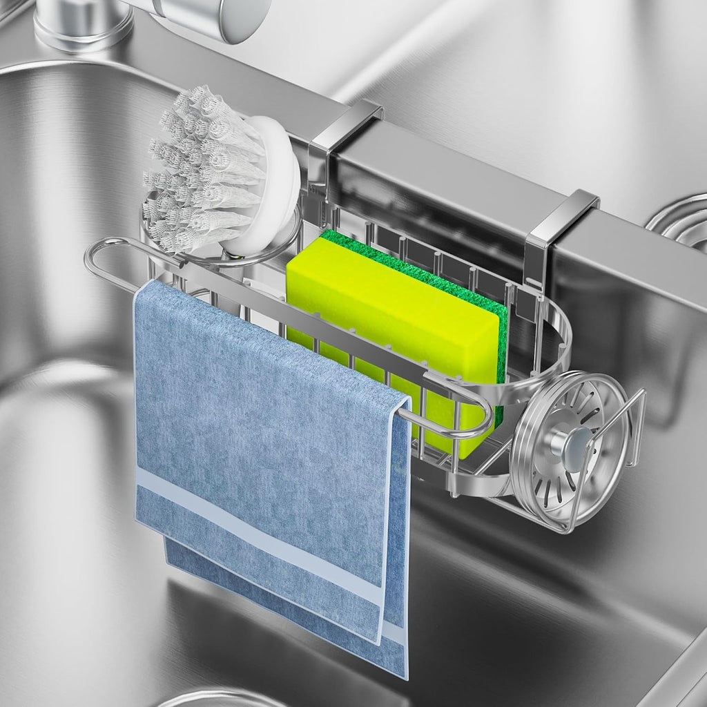 kitchen sink caddy sponge holder product angle 6