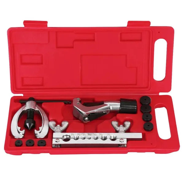 10 piece Pipe Flaring Kit Brake Fuel Pipe Repair Flaring Kit With Cutter And - Image 5