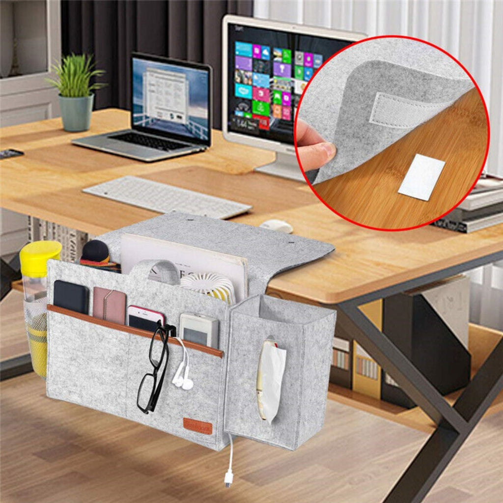 bedside bigger storage caddy sofa in use lifestyle