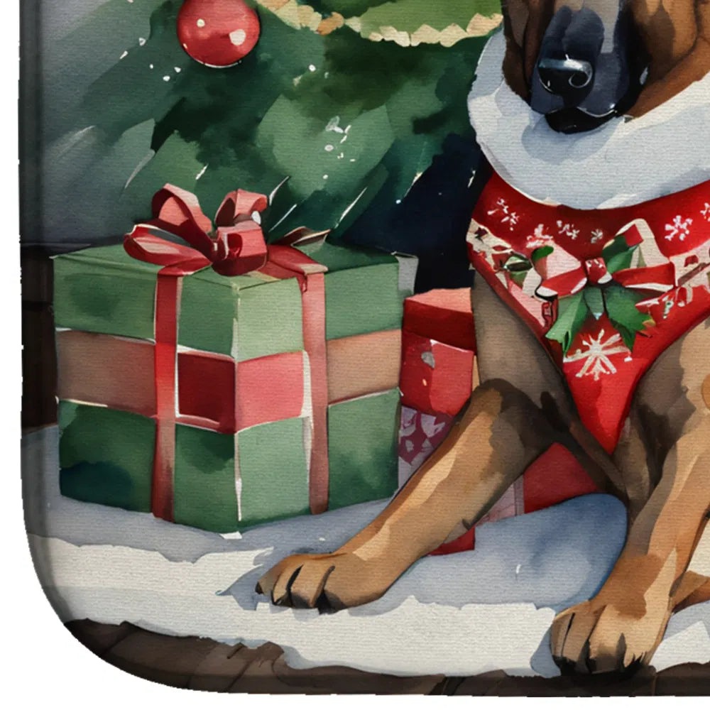 Belgian Malinois Cozy Christmas Dish Drying Mat Absorbent Dish Drying Mat Pad - Image 4