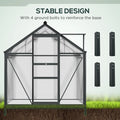 Greenhouse Garden Green House Outdoor Greenhouse Kit PC Board with Sliding