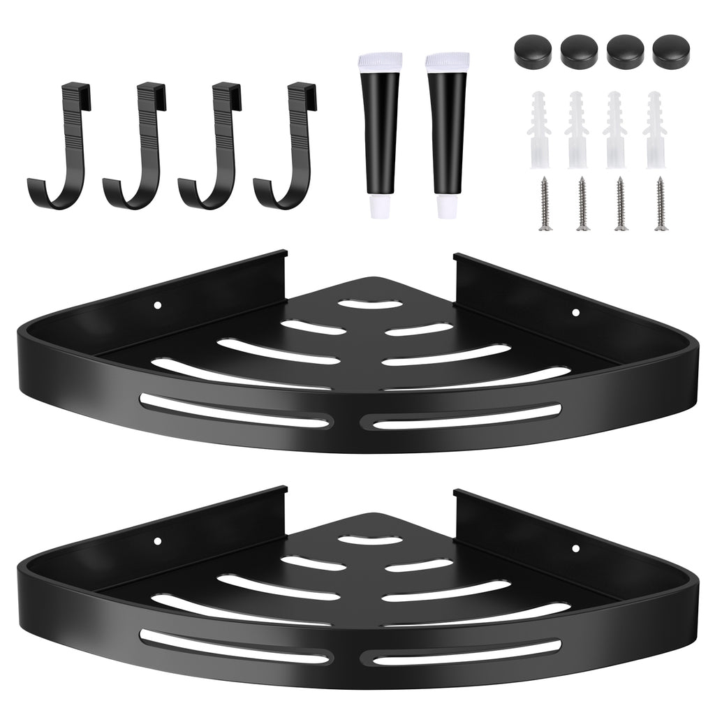 2pcs corner shower caddy shelf product angle 7
