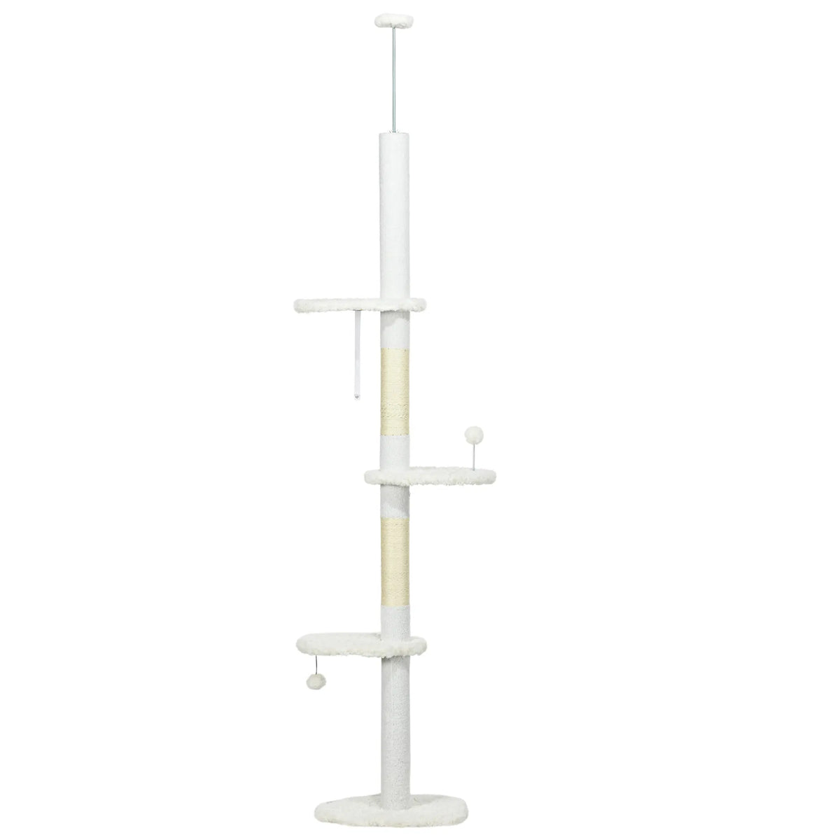 88.5" 100.5" Floor to Ceiling Cat Tree Cat Tower with Scratching Posts Cloud - Image 4