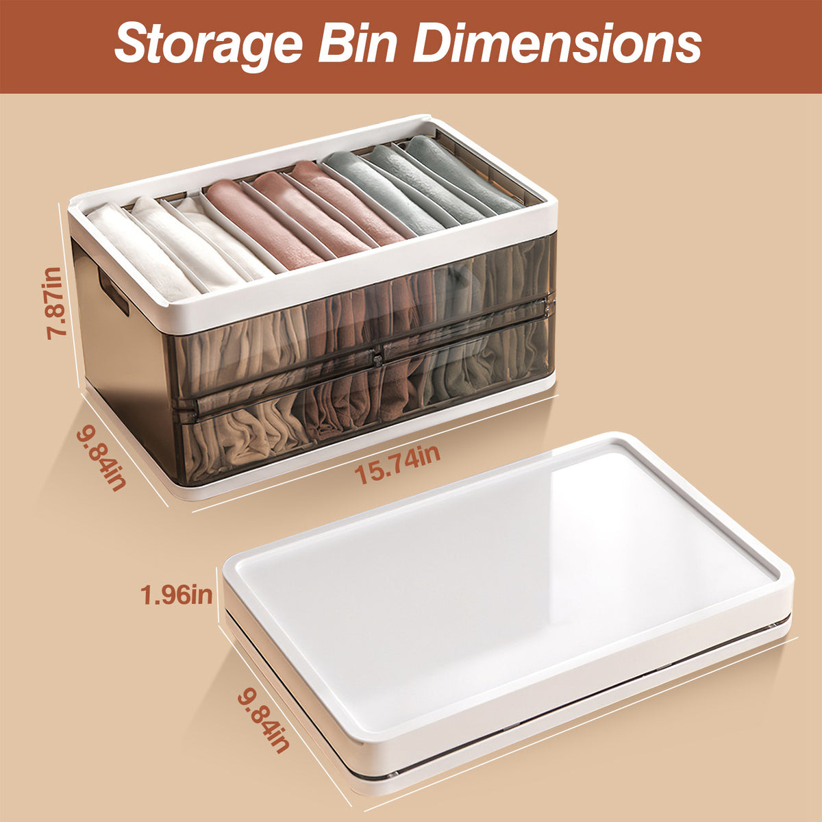 pack foldable storage bin with in use lifestyle