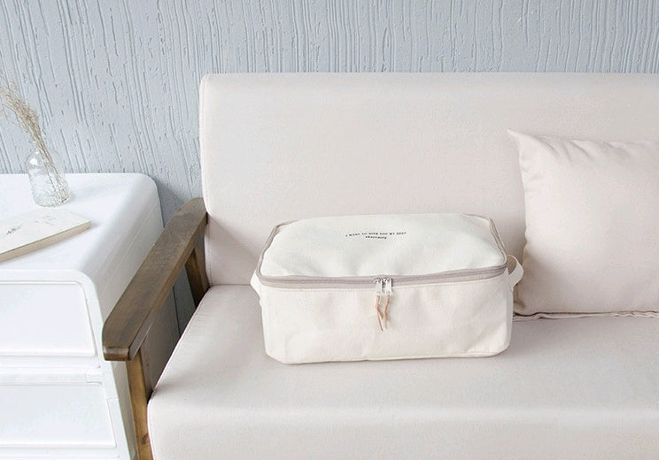thick canvas storage box clothes detail and structure