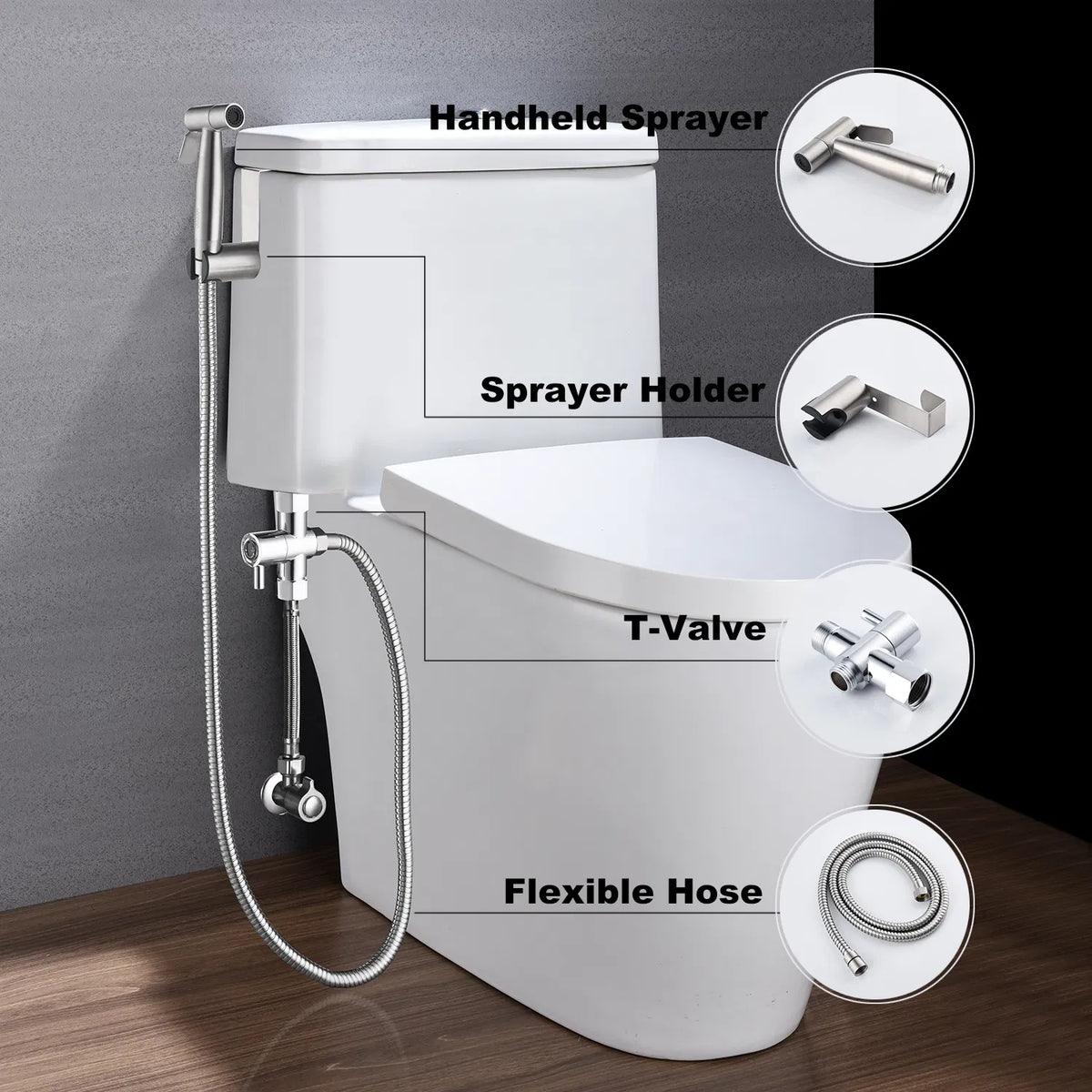 Bidet Sprayer for Toilet Handheld Cloth Diaper Sprayer
