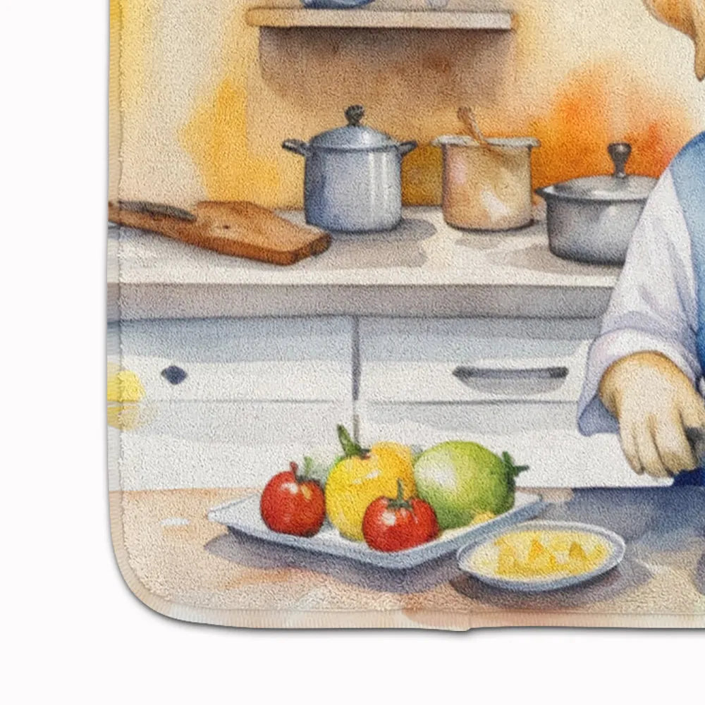 Yellow Labrador Retriever The Chef Memory Foam Kitchen Mat Machine Washable - Image 3